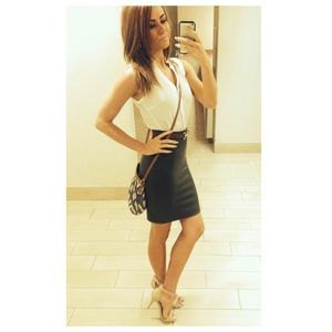 H&M Army Green Pencil Skirt